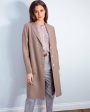 HWL Pressed wool overcoat in taupe For Cheap