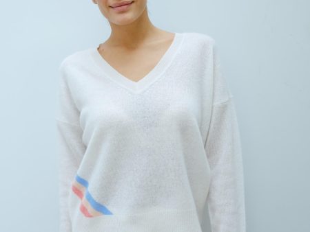 360 Nova knit in white grey multi on Sale