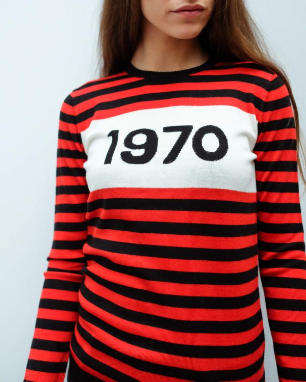 BF 1970 Striped jumper in red Online Hot Sale