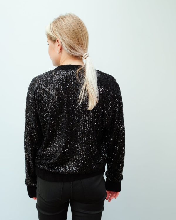 EA Wimmer Sequin Pullover in Black Online