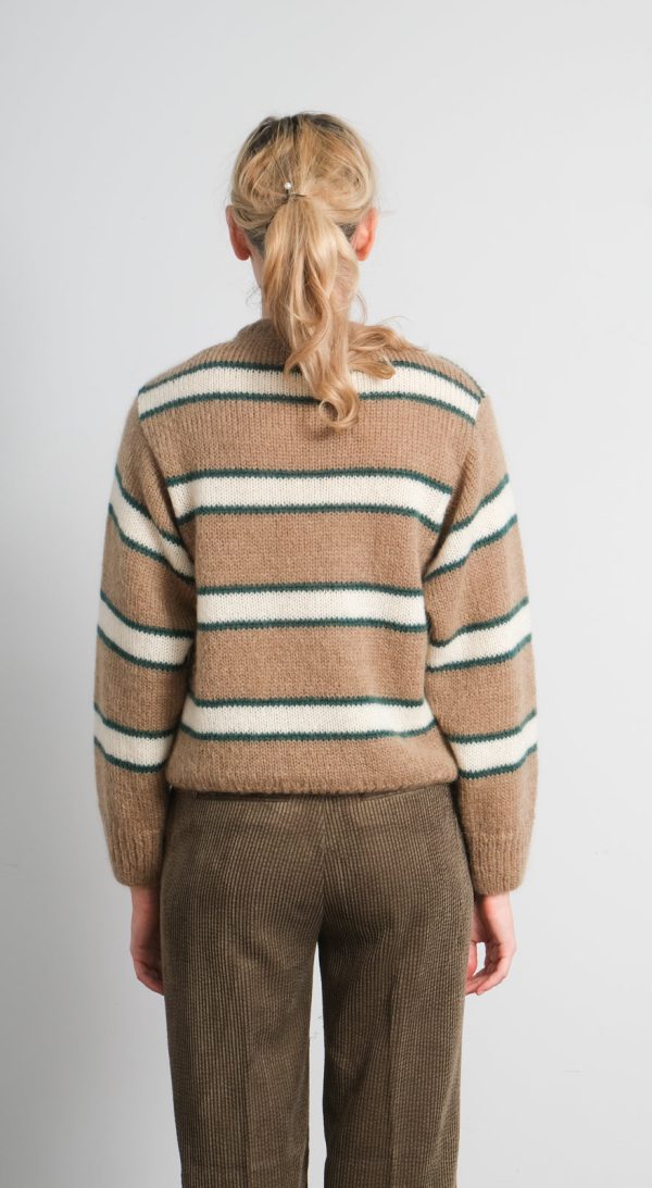 LOR Franja stripe knit in sand Online Hot Sale