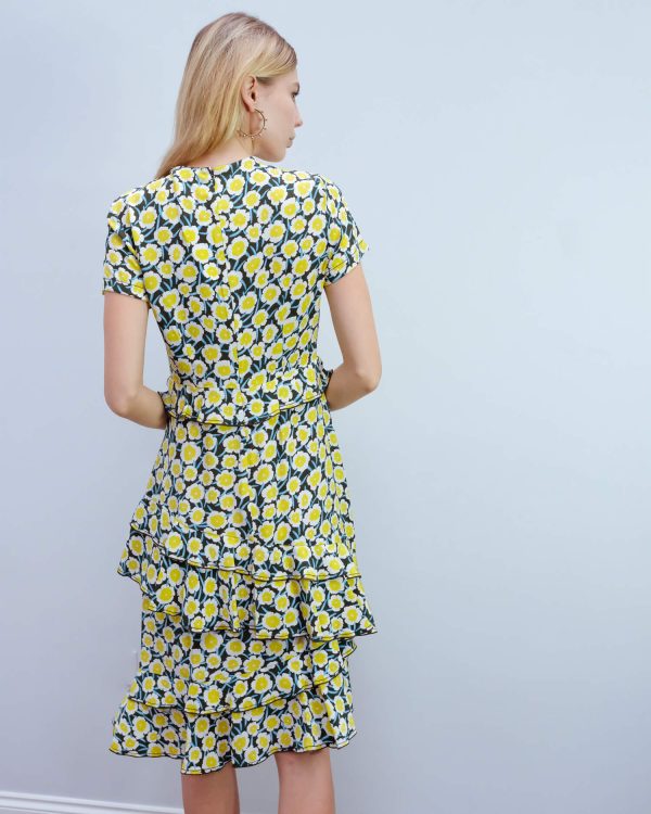 DVF Glenys dress in daisies canteen For Cheap