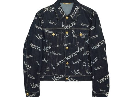 Versace  Logo Mania  Denim Jacket - Men s 50 Supply