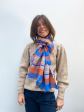 ANNA Himalaya Scarf in Orange, Blue Check Online Sale