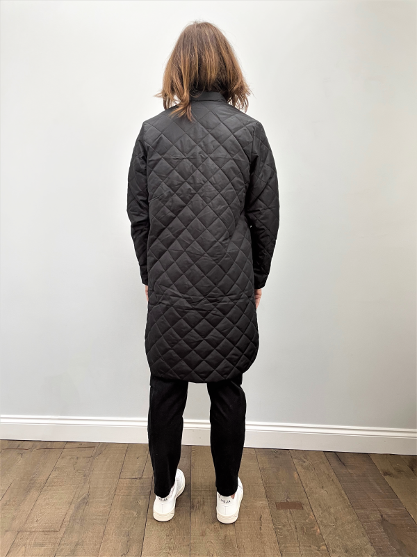 SLF Fillipa Quilted Coat in Black Online now