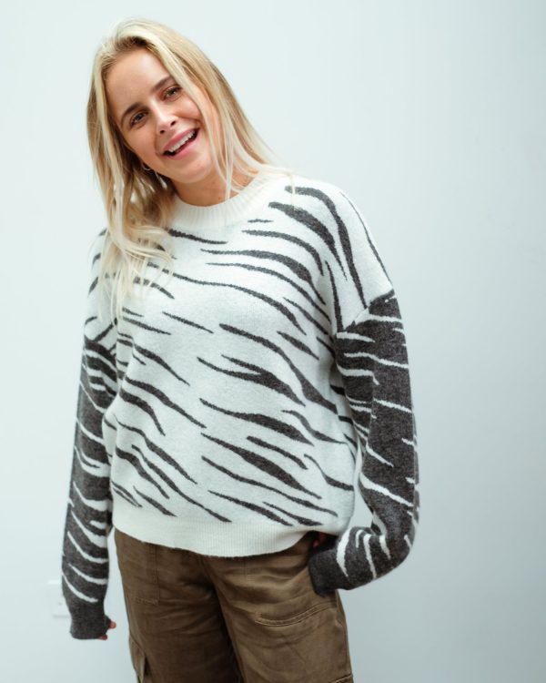 RAILS Lana knit in abstract tiger Online Sale