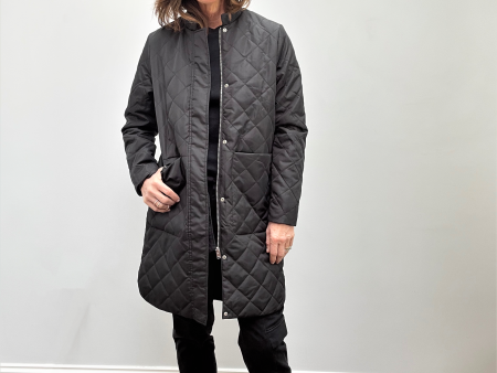 SLF Fillipa Quilted Coat in Black Online now